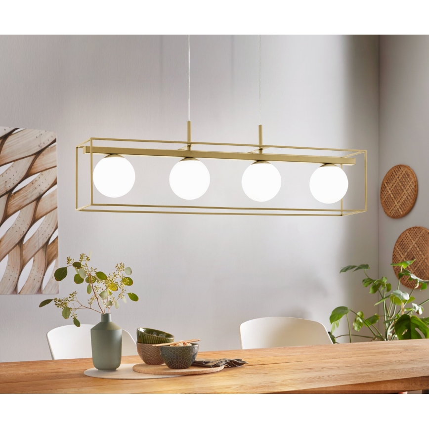 Eglo 97793 - Kattokruunu narulla VALLASPRA 4xE14/40W/230V