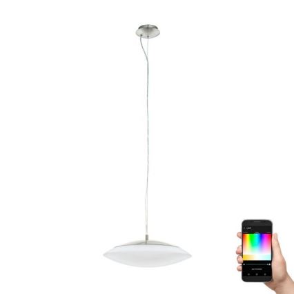 Eglo 97812 - himmennettävä LED RGB -riippuvalaisin vaijerilla FRATTINA-C LED/27W/230V