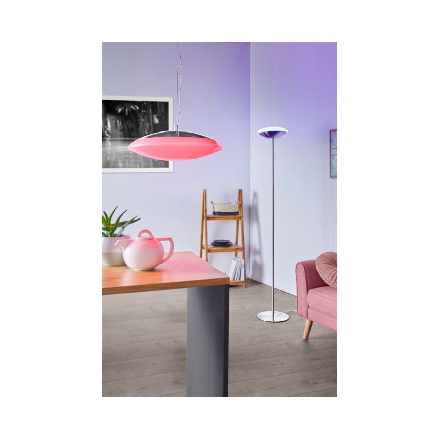 Eglo 97812 - himmennettävä LED RGB -riippuvalaisin vaijerilla FRATTINA-C LED/27W/230V