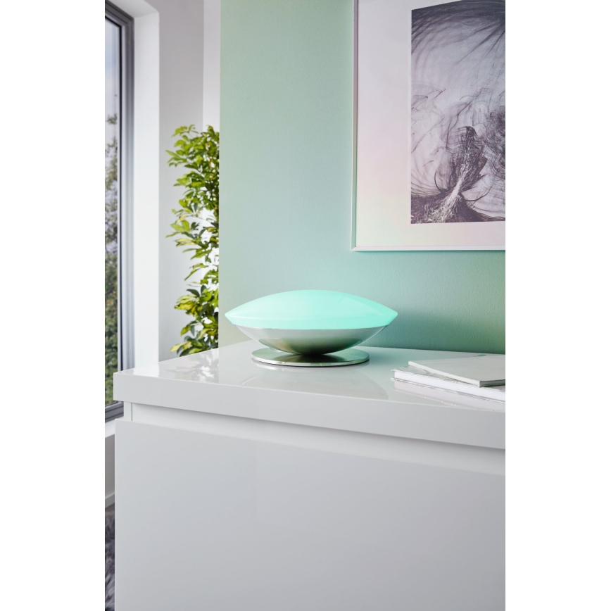 Eglo 97813 - LED RGB Himennettävä pöytälamppu FRATTINA-C LED/18W/230V