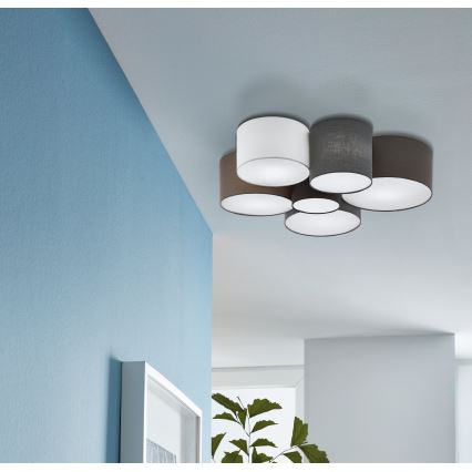Eglo 97838 - Kattovalo PASTORE 6xE27/40W/230V