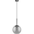 Eglo 97847 - Riippuvalaisin vaijerilla TINDARI 1xE27/28W/230V musta/savunharmaa