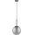 Eglo 97847 - Riippuvalaisin vaijerilla TINDARI 1xE27/28W/230V musta/savunharmaa
