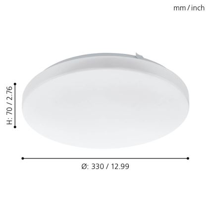 Eglo - LED-kattovalaisin LED/14,6W/230V