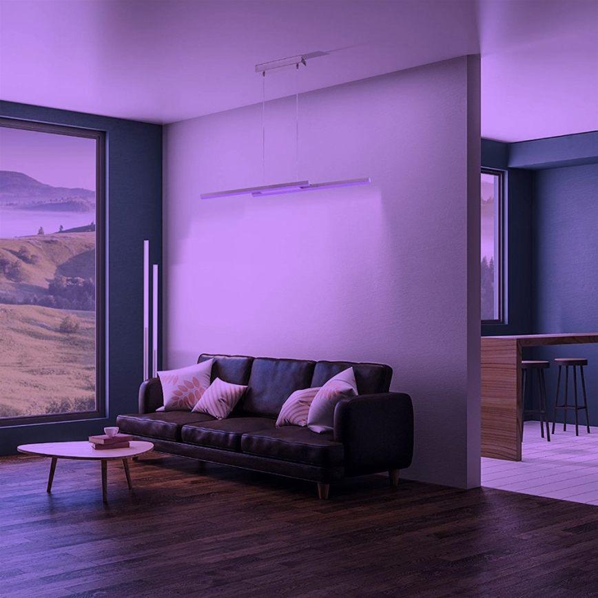 Eglo - LED RGB himmennettävä kattovalaisin FRAIOLI-C 2xLED/17W/230V johdolla