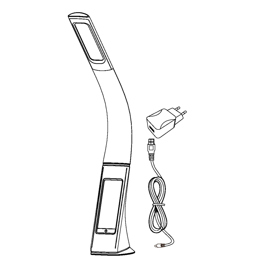 Eglo 97914 - Himmennys LED-pöytävalaisin COGNOLI LED/3,2W/230V musta