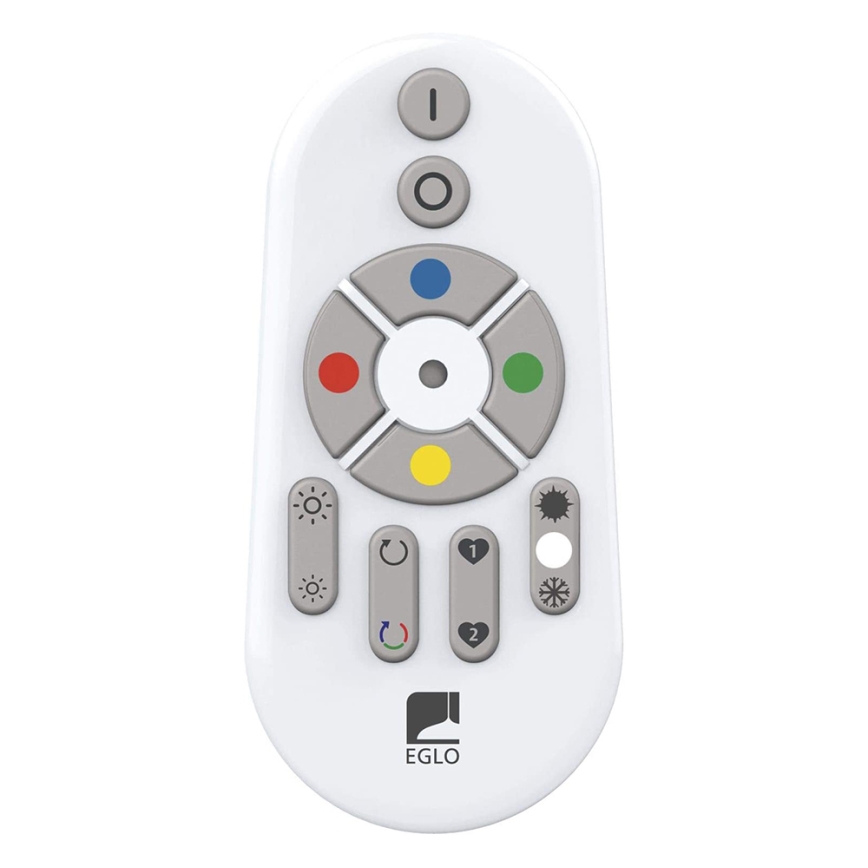 Eglo 97921 - LED RGB himmennettävä kattovalaisin TOTARI-C LED/34W/230V + kaukosäädin