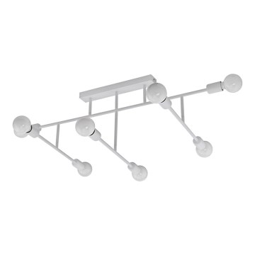 Eglo 98033 - Kiinteä kattokruunu BELSIANA 8xE27/40W/230V valkoinen