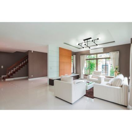 Eglo 98035 - Kiinteä kattokruunu BELSIANA 8xE27/40W/230V musta