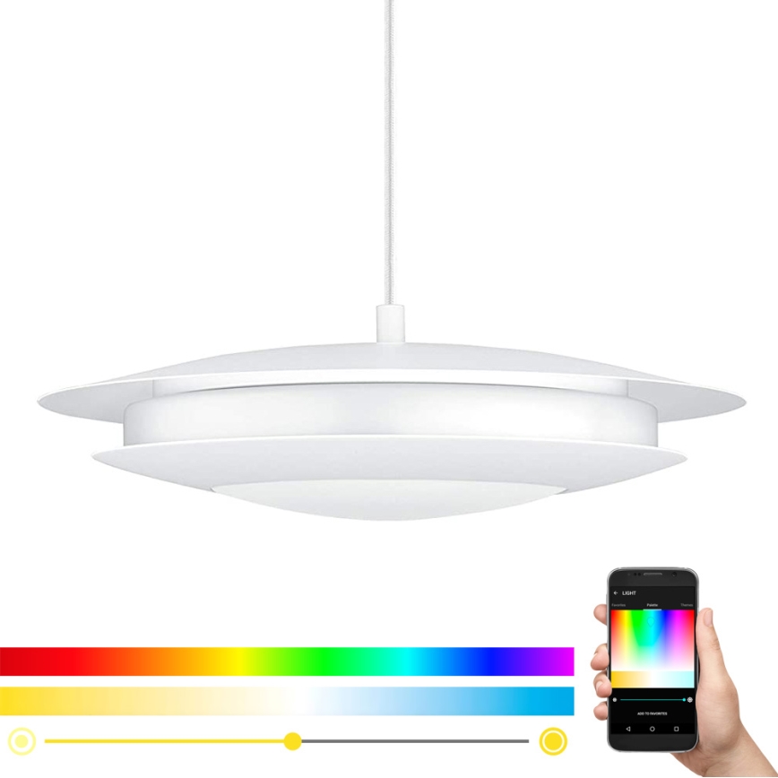 Eglo - LED RGB himmennettävä kattovalaisin köydellä MONEVA-C LED/18W/230V