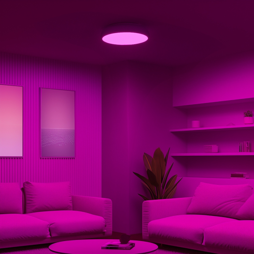 Eglo 98045 - RGB-LED-himmennettävä kattovalaisin RIODEVA-C LED/27W/230V