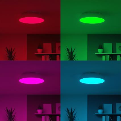 Eglo 98045 - RGB-LED-himmennettävä kattovalaisin RIODEVA-C LED/27W/230V