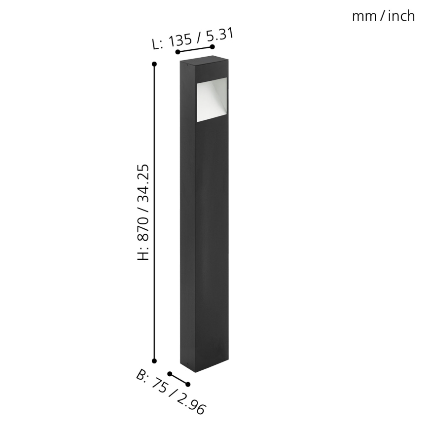 Eglo 98097 - LED-ulkolamppu MANFRIA LED/10W/230V IP44