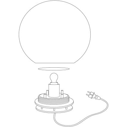 Eglo 98105 - LED RGBW Ulkovalaisin MONTEROLO-C 1xLED/9W/230V IP65 Ø300