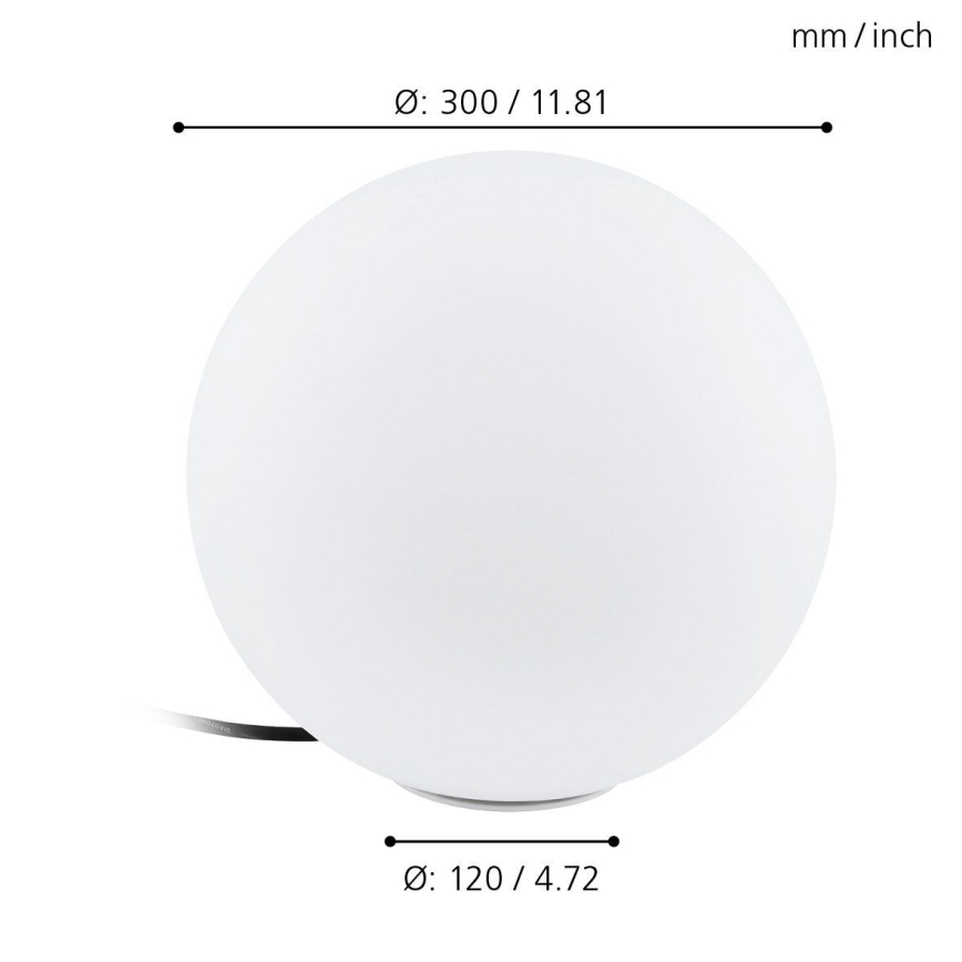 Eglo 98105 - LED RGBW Ulkovalaisin MONTEROLO-C 1xLED/9W/230V IP65 Ø300