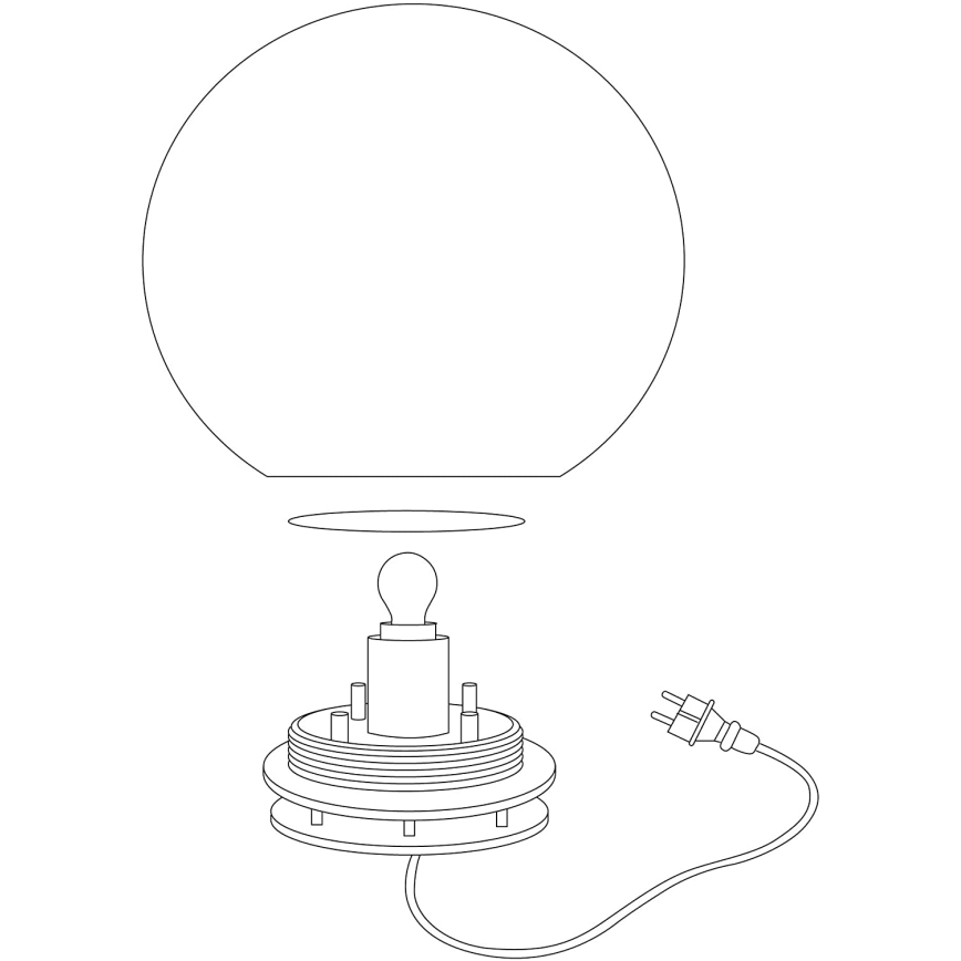 Eglo 98106 - RGBW-LED-ulkovalaisin MONTEROLO-C LED/9W/230V IP65, halkaisija 390 mm