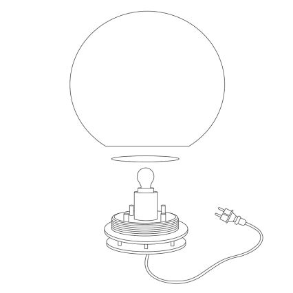 Eglo 98108 - LED RGBW ulkovalaisin MONTEROLO-C 1xLED/9W/230V IP65 Ø600