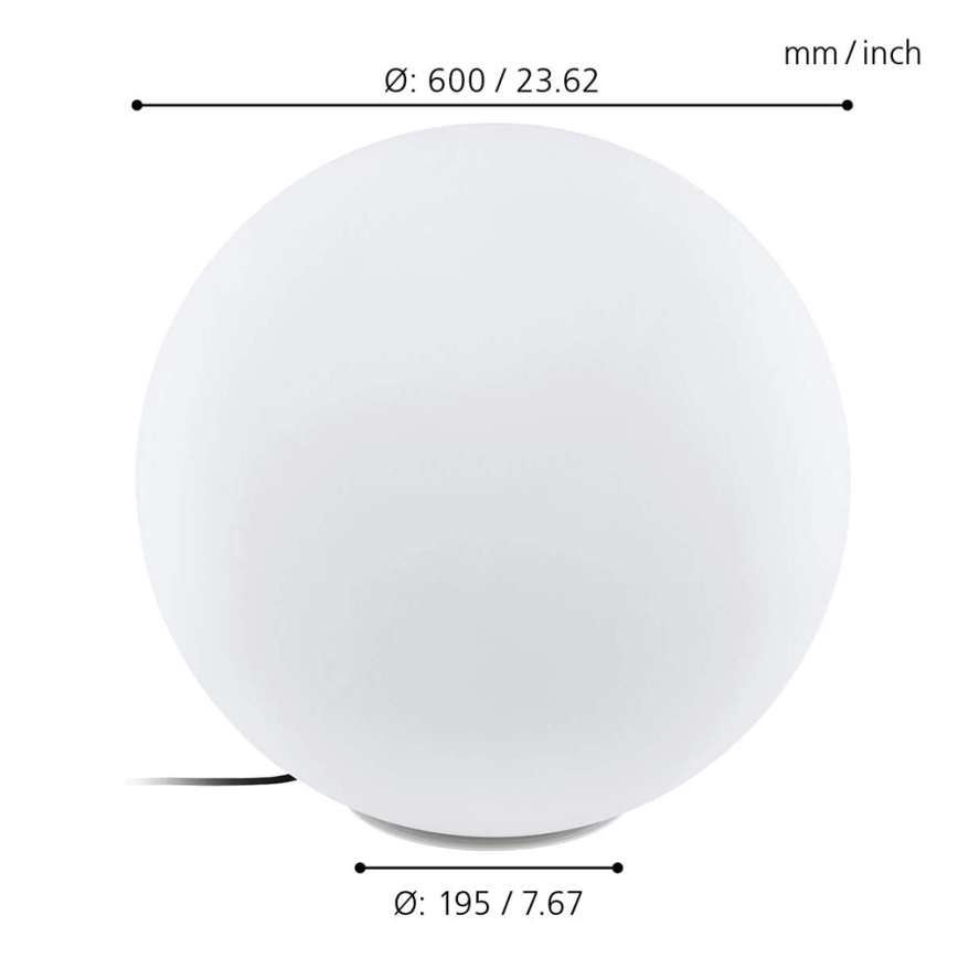 Eglo 98108 - LED RGBW Ulkovalaisin MONTEROLO-C LED/9W/230V IP65 Ø600 mm