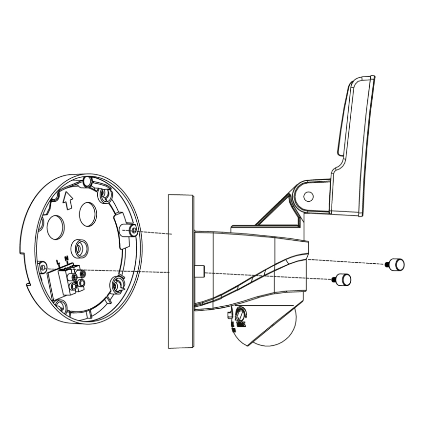 Eglo 98178 - LED-ulkoseinävalaisin anturilla PAGINO LED/15W/230V IP44