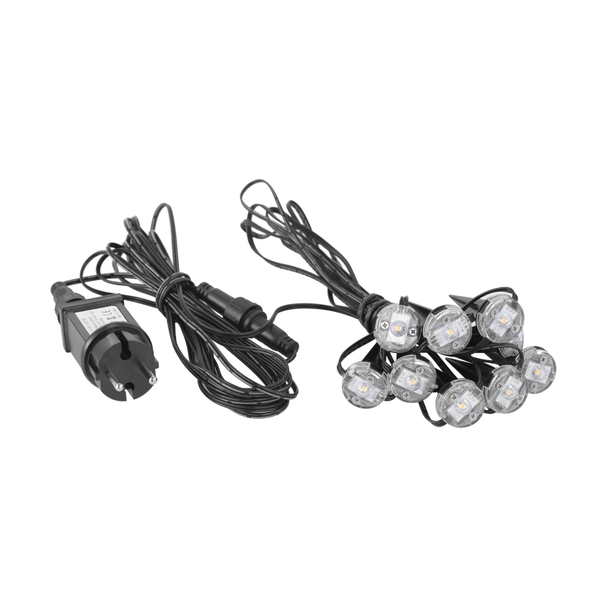 Eglo - LED koristeketju ulkokäyttöön 9xLED 10m IP65 lämpimänvalkoinen