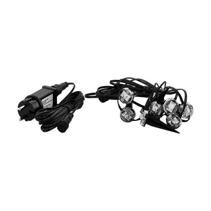 Eglo - LED ulkovaloketju 9xLED 10m IP65 lämmin valkoinen