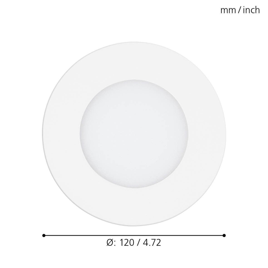 Eglo - himmennettävä LED-uppovalaisin 5 W/230 V + kaukosäädin, Ø 12 cm