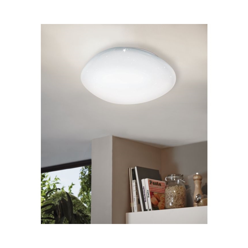 Eglo 98228 - LED-himmennettävä kattovalaisin SILERAS-A LED/36W/230V halkaisija 60 cm + kaukosäädin