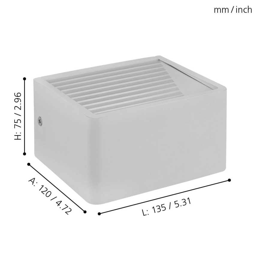 Eglo - LED-ulkoseinävalaisin LED/6W/230V IP55
