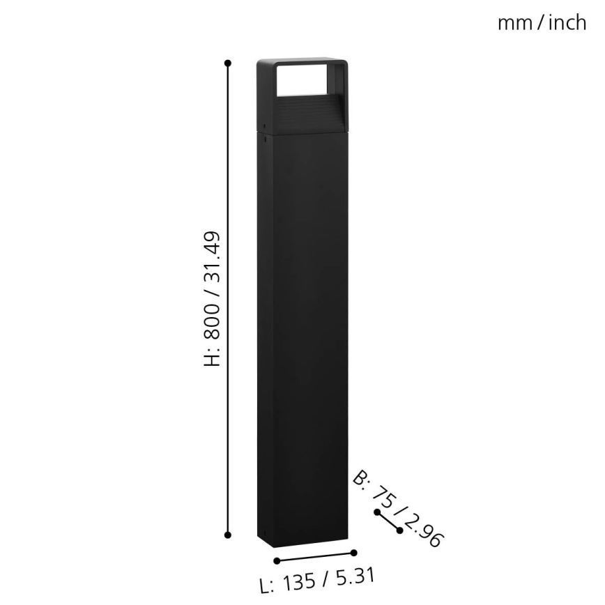 Eglo 98272 - LED-ulkolamppu DONINNI LED/5W/230V IP44