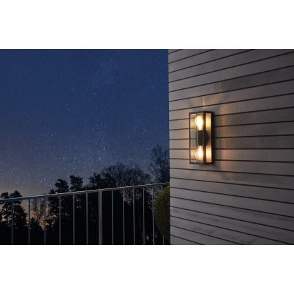 Eglo 98273 - Ulkoseinävalaisin ALAMONTE 2xE27/60W/230V IP44