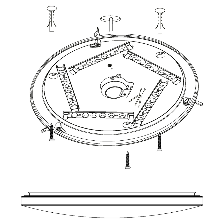 Eglo 98325 - LED-kattovalaisin NIEVES LED/19,5W/230V