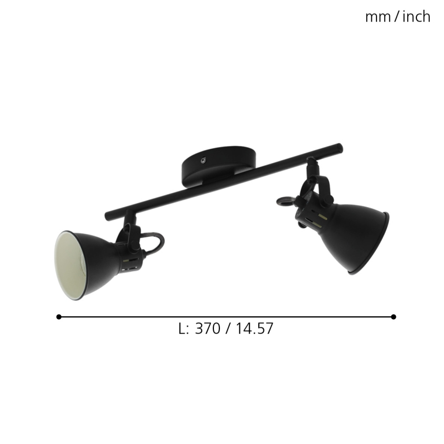 Eglo 98398 - LED-kohdevalaisin SERAS 2xGU10/3,3W/230V