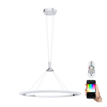 Eglo 98427 - RGB-LED himmennettävä riippuvalaisin kaapelilla HORNITOS-C LED/37W/230V + kaukosäädin
