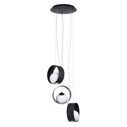 Eglo 98441 - CAMARGO-riippuvalaisin vaijerilla, 3x E14/40W/230V