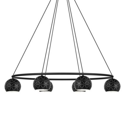 Eglo 98456 - Kattokruunu narulla CANTALLOPS 6xE14/40W/230V