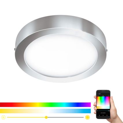 Eglo 98559 - LED RGB himmennettävä kattovalaisin FUEVA-C LED/21W/230V halkaisija 30 cm