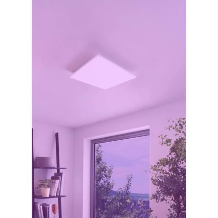 Eglo - Himmennettävä LED-RGB-kattovalaisin TURCONA-C LED/15W/230V + kauko-ohjaus