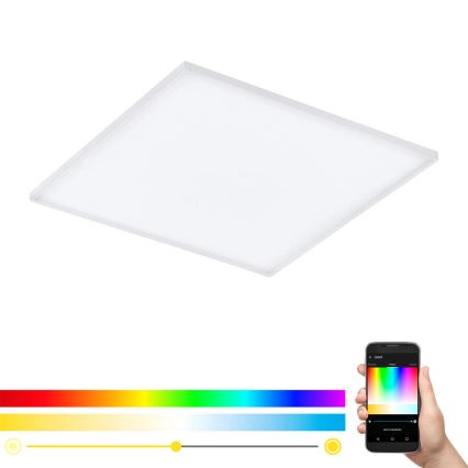 Eglo - Himmennettävä LED-RGB-kattovalaisin TURCONA-C LED/30W/230V + Kauko-ohjaus