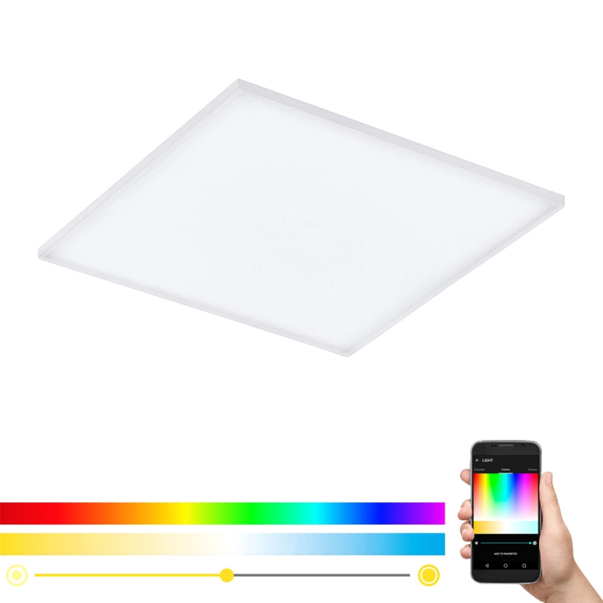 Eglo - Himmennettävä LED-RGB-kattovalaisin TURCONA-C LED/30W/230V + Kauko-ohjaus