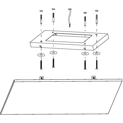 Eglo - Himmennettävä LED-RGB-kattovalaisin TURCONA-C LED/30W/230V + Kauko-ohjaus