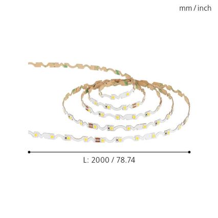 Eglo - LED-nauha LED/9,6W/230V/24V 2m