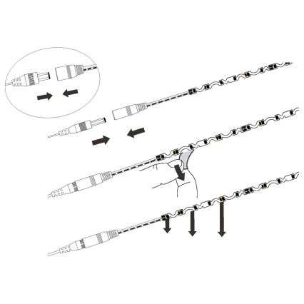 Eglo - LED-nauha LED/9,6W/230V/24V 2m