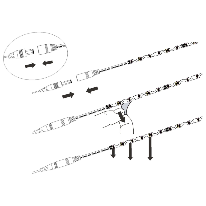 Eglo - LED-nauha LED/9,6W/230V/24V 2m