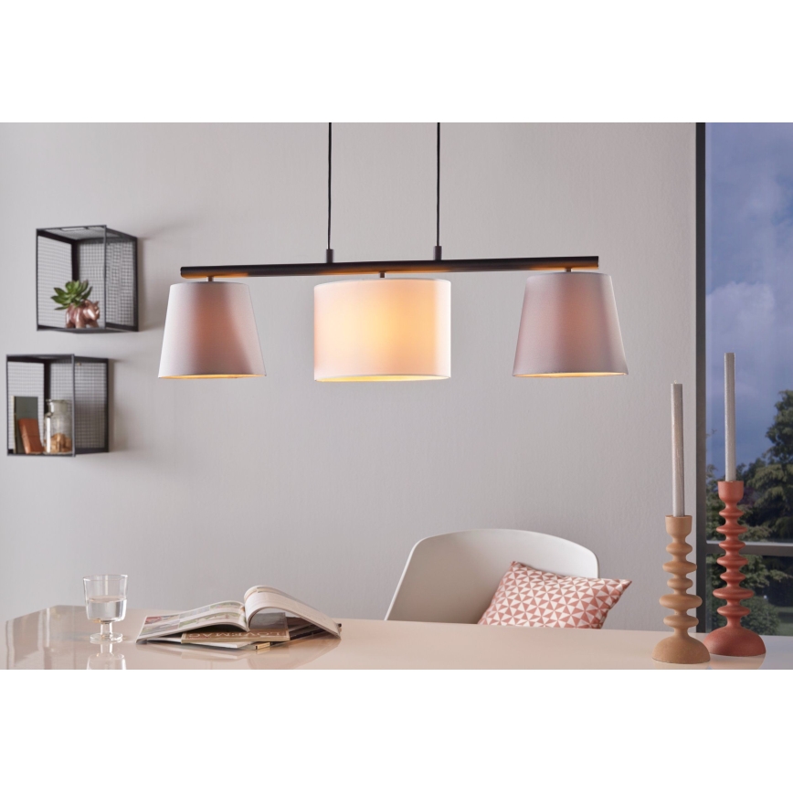Eglo - LED-riippuvalaisin vaijerilla 3xE14/25W/230V