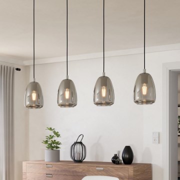 Eglo 98616 - Kattokruunu narulla ALOBRASE 4xE27/40W/230V