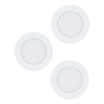 Eglo 98631 - 3 kpl LED-upotettavaa kattovalaisinta FUEVA LED/5W/230V, halkaisija 12 cm