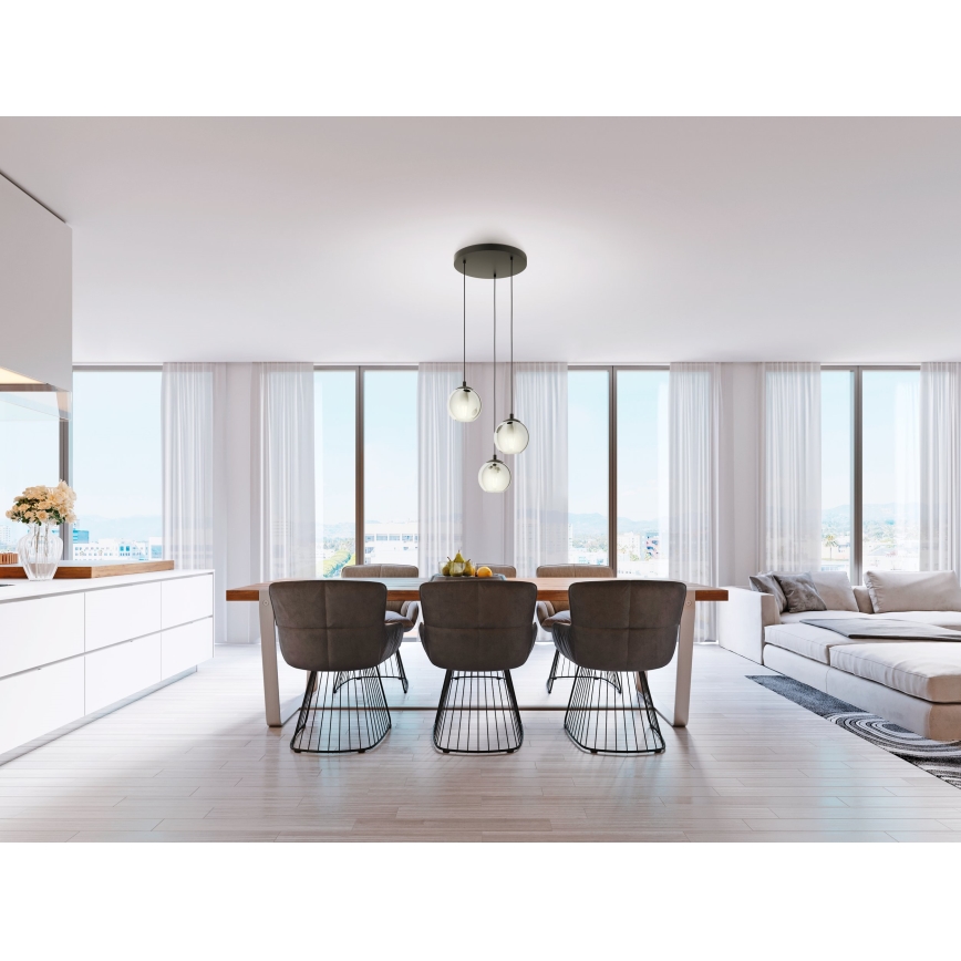 Eglo 98653 - Riippuvalaisin ARISCANI 3xE27/40W/230V johdolla