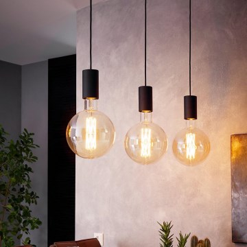 Eglo 98662 - Kattokruunu narulla POZUETA 3xE27/40W/230V