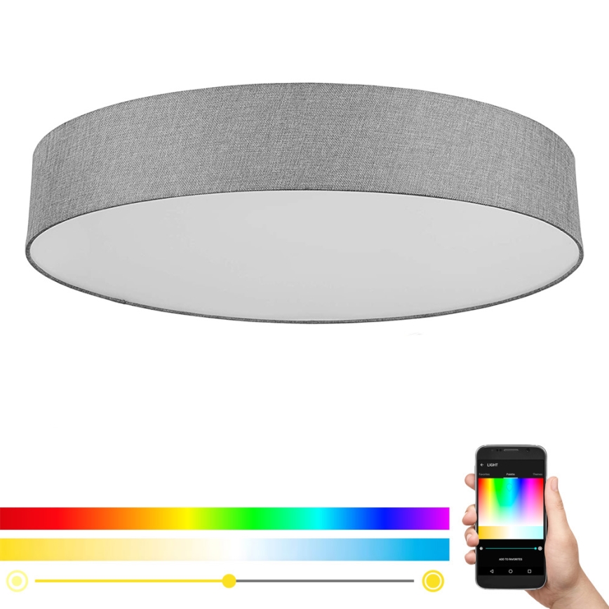 Eglo - LED RGBW Himmennettävä kattovalo ROMAO-C LED/45W/230V + kauko-ohjaus