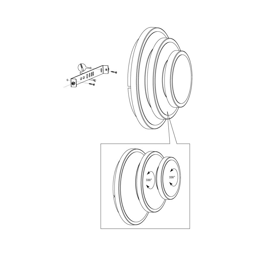 Eglo 98676 - LED-kattovalaisin ELGVERO LED/11,4W/230V + LED/8,6W + LED/5,4W